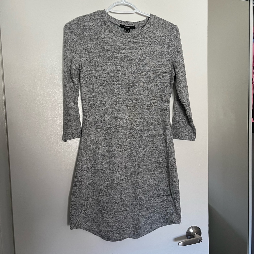 Forever 21 F21 Grey Super Soft Mini Dress. Size M